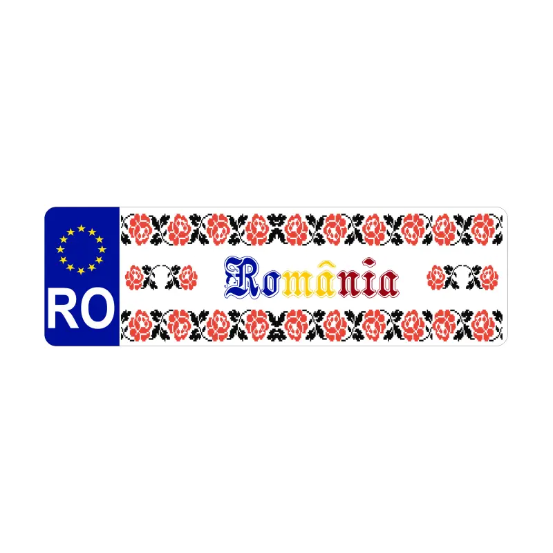 Romania, autocolant, dimensiune 200x60mm, model 009